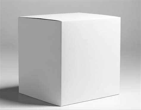 Premium Ai Image Blank White Box For Mockup