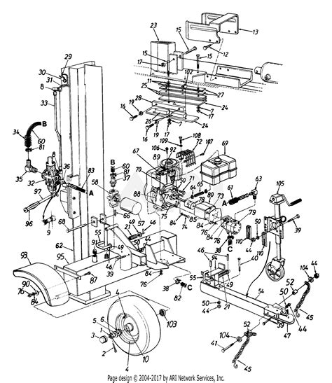 Mtd Log Splitter Parts Diagram - General Wiring Diagram