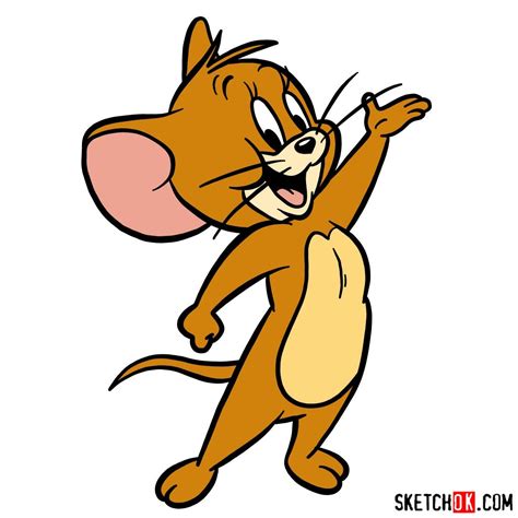 How To Draw Jerry From Tom And Jerry Easy Step By Step Guide