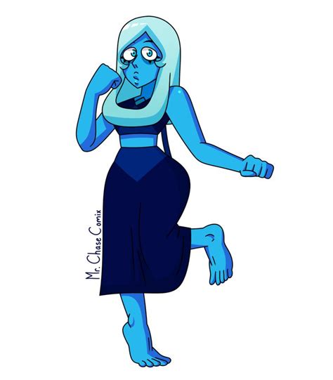An Image Of A Cartoon Character With Blue Hair And Eyes Wearing A Black Dress