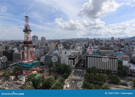 Sapporo Skyline Hokkaido Japan Editorial Stock Image Image Of Tower