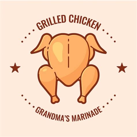 Grilled Chicken Logo Vector Free Download