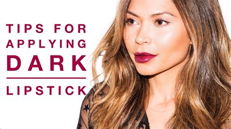 how to apply dark lipstick youtube