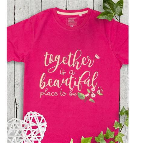 Jual Kaos Oblong Valentine Together Handesign Warna Pink Tema Bunga Code Place1 Kode X3972