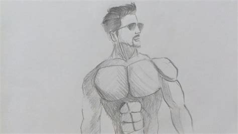 Boy With Six Pack Abs Draw Time How To Draw Boy Without Shirt How