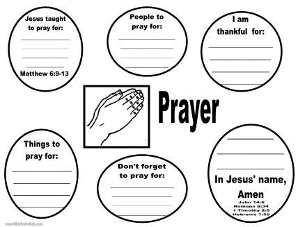 Here are 10 prayers that your children can use! Bible Fun For Kids: Cathy's Corner: Where Can I Pray? Flip-Chart