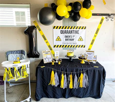 Need quarantine birthday ideas while social distancing during the coronavirus pandemic? Quarantine Birthday Party Set - Elva M Design Studio