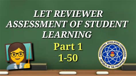 Let Reviewer Professional Education Assessment Of Student Learning