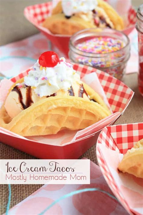 Ice Cream Tacos Recipe Ice Cream Taco Desserts Dessert Taco