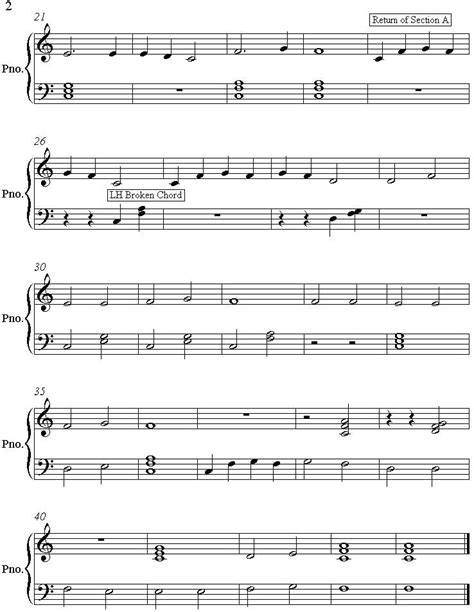 Moonlight Melody Easy Piano Sheet Music