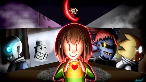 Undertale 5th Anniversary Wallpaper Genocide Ver By Emuleel Arts On
