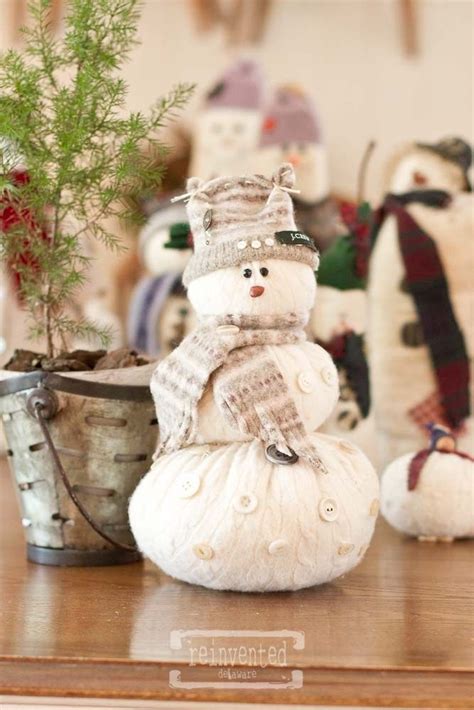 Learn How To Upcycle A Sweater Into An Adorable Sweater Snowman This