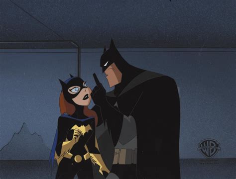 The New Batman Adventures Original Production Cel Batman And Batgirl