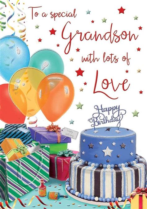 Amazon Com Regal Publishing Birthday Card Grandson X Inches Everything Else