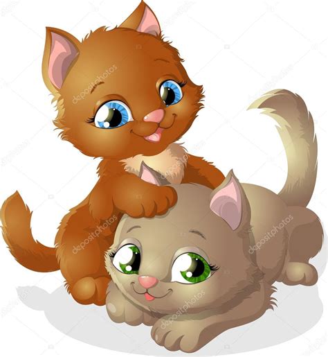 Two Cats Stock Vector Image By ©andryuha19811 42583819