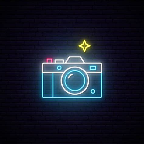 Neon Camera Stock Photos Pictures And Royalty Free Images Istock