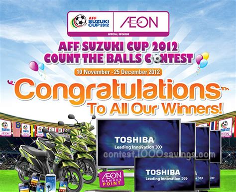 View full playoffhide full playoff. Result: AEON "Aff Suzuki Cup 2012 Count The Balls" Contest ...