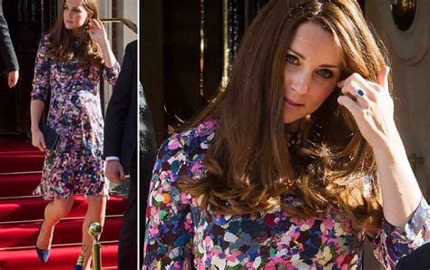Kate Middleton Pregnant Duchess Of Cambridge Glows In Maternity Wear