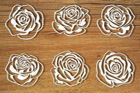 Roses And Stencil Svg Files For Silhouette Cameo And Cricut 357664