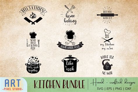 Kitchen Quotes Bundle Svg Cooking Svg For Cricut By Art Pixel Studio