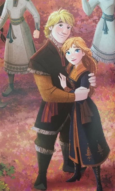 Anna And Kristoff Sharing Their Romantic Embrace From Frozen 2 Frozen