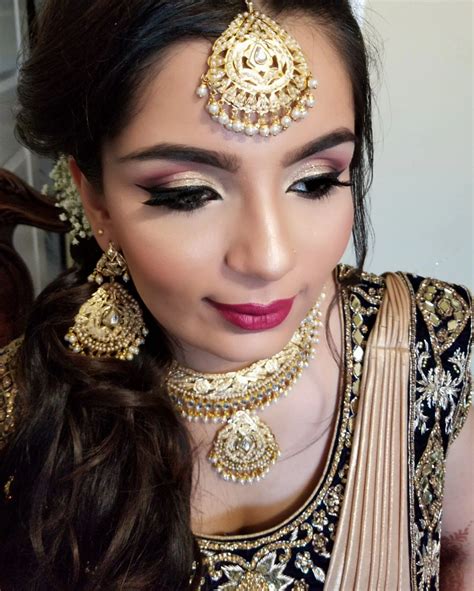 Makeup And Hair Done By Me Edmonton Makeup Artist East Indian Bridal Makeup Indian Bridal