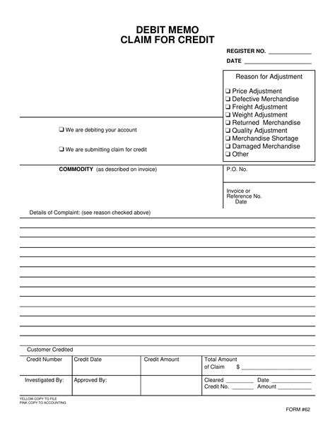 Debit Note Letter Form Fill Out Printable Pdf Forms Online