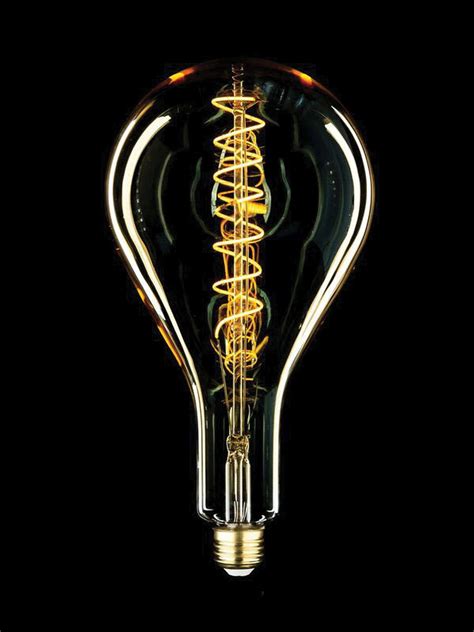Oversize Bulb Shape Style Swirl Filament Edison Antique Vintage