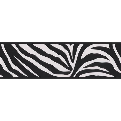 Maybe you would like to learn more about one of these? Brewster Zebra Crossing Black Wallpaper Border-443B90546 ...