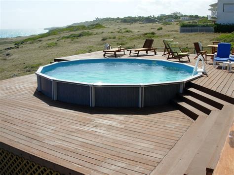 Place the pair of blocks so that their center is after we know how to build above ground pool with deck, you can find some inspiration. Above Ground Pools With Decks - Above Ground Pool Reviews
