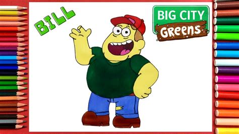 How To Draw Bill Big City Greens Youtube