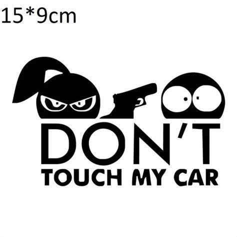 Dont Touch My Car Sticker Black Warning Funny Auto Decal T Decor Window White 723 Picclick