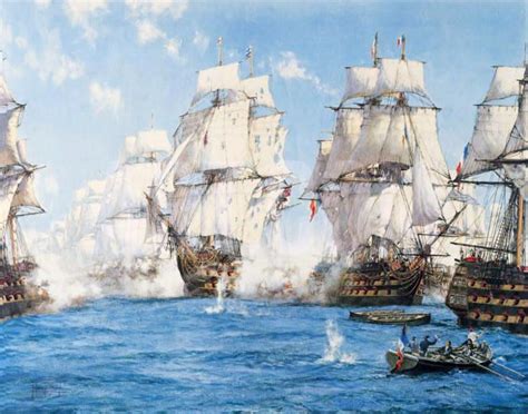Battle Of Trafalgar On 21st October 1805 During The Napoleonic Wars