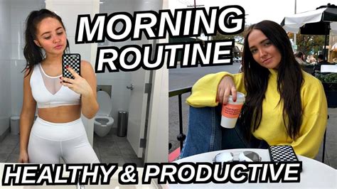 healthy and productive morning routine 2018 kenzie elizabeth youtube