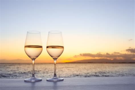 Pair Of Wine Glasses On The Beach Life Is Suite
