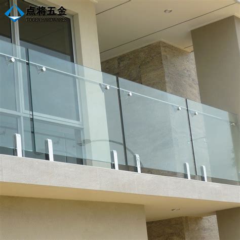 Frameless 8 12mm Tempered Glass Fence Spigot For Balcony China Fence