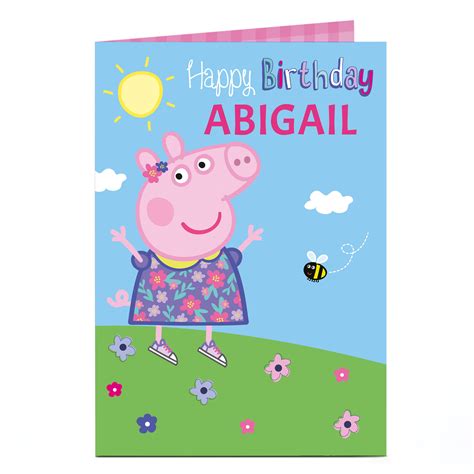 Buy Personalised Birthday Card Peppa Pig For Gbp 229 Card Factory Uk