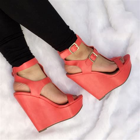 Shoes Wedges Cute Wedge Coral Wedges Spring High Heelsn Wheretoget