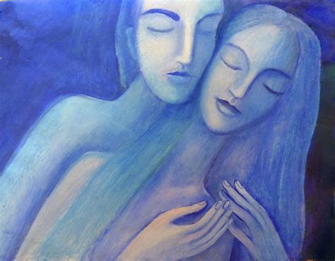 Lovers Embrace Original Painting