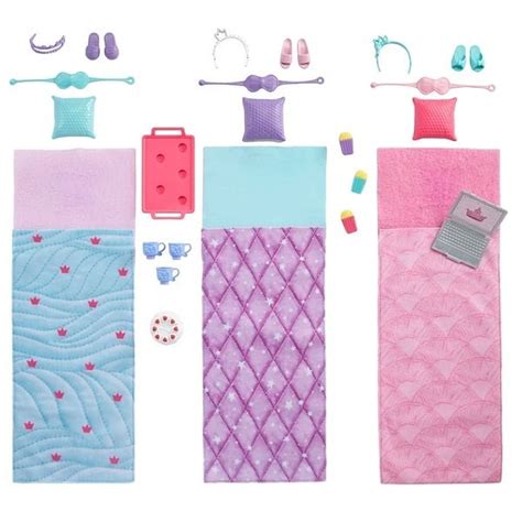Barbie Princess Adventure Sleepover set with 3 dolls images - YouLoveIt.com