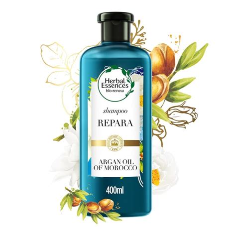 Shampoo Herbal Essences Biorenew Repair Argan Oil Of Morocco 400 Ml Walmart