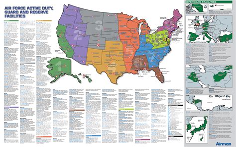 Air Force Active Duty Guard And Reserve Facilities Map