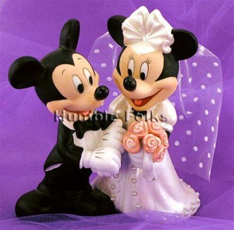 Mickey And Minnie Mouse Disney Wedding Cake Topper Disney Wedding Cake
