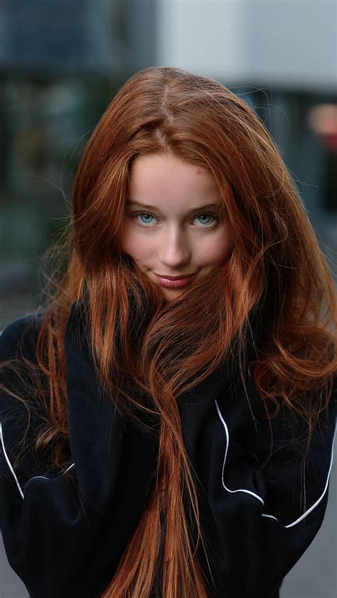 1080p free download cute red hair girl bonito beauty blue eyes face pretty red hair