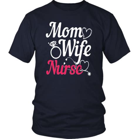 Mom Wife Nurse T-shirt | Nursing tshirts, Nursing students, Nursing student tips
