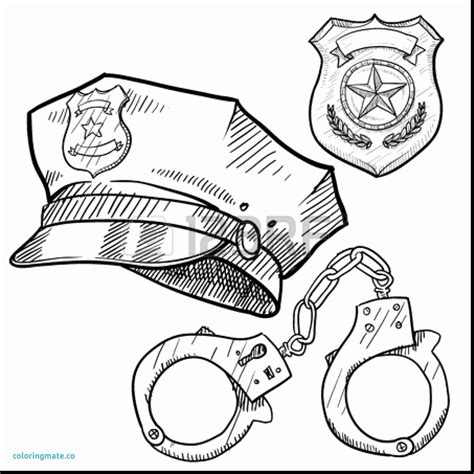 Also policeman clipart colouring page available at png transparent variant. Police Badge Coloring Page Elegant Police Badge Drawing at ...