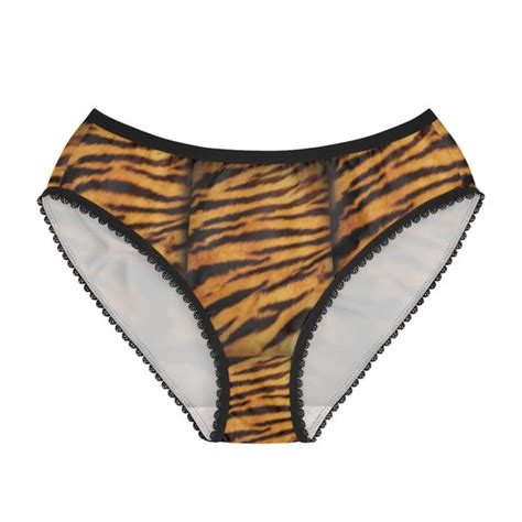 Tiger Textured Panties Tiger Textured Underwear Briefs Etsy