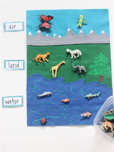 Land And Water Animals Worksheets For Kindergarten Cleo Daltons