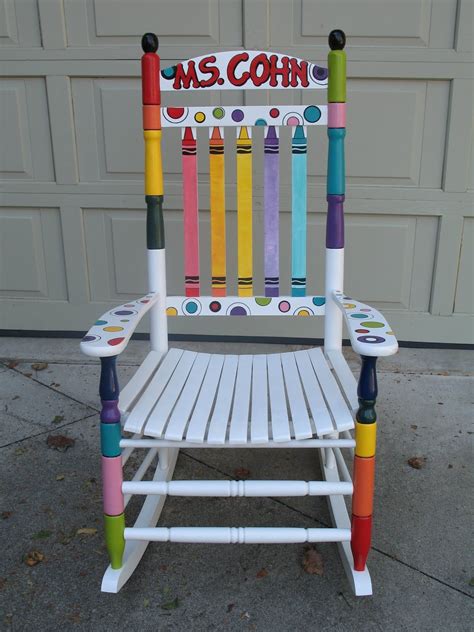 Lessons Learned Art Painted Chair Classroom Decor Teacher Chairs