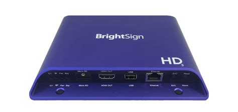 Brightsign Hd1023 Full Hd Expanded Io Html5 Player Olympian Led